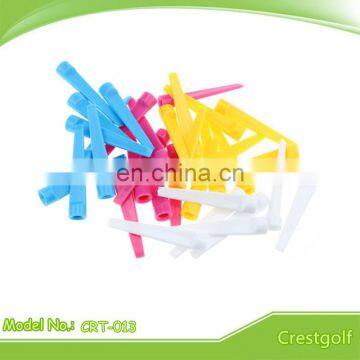 Colorful Plastic Golf Tees Flat Golf Tees