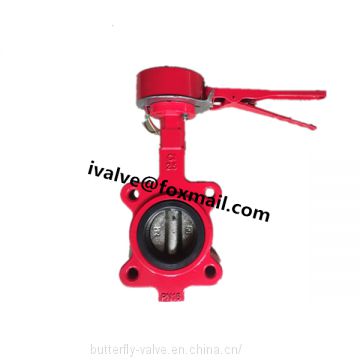 Cast Iron Lever Butterfly Valve With Micro Switch