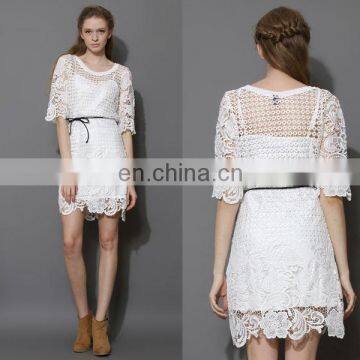 2014 New Arrival Medium Lace Two-Piece Wholesale Women Clothes