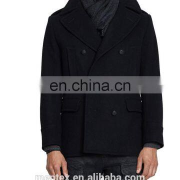 WOOL-BLEND PEA COAT