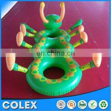 Inflatable Baby Float Boat Carpenterworm Shape Animals Swimming Ring Safty PVC Material photo-4
