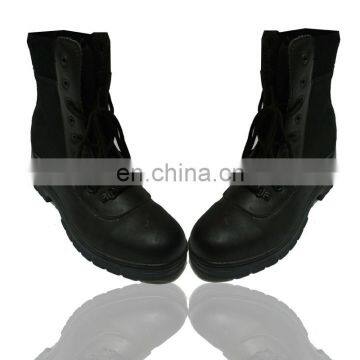 China custom made cheap black military boots for combat