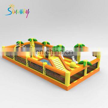 Customized Tree Inflatable Bouncer With Slide Bouncy Jumping Station