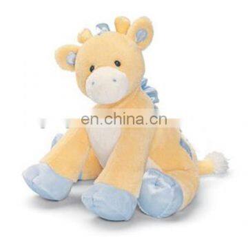 Safety and soft baby toys light yellow plush toys giraffe