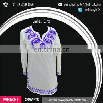 2017 Latest Collection Cotton Tunic Style Women Ladies Kurti photo-4