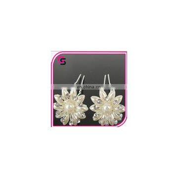 wholesale pearl flower hairpins for girls