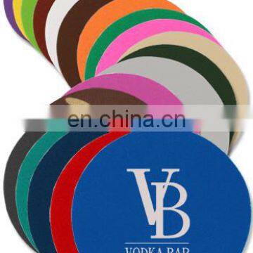 Custom Polyester Fabric Recycled Rubber Drink Coaster With Rubber Bottom photo-5