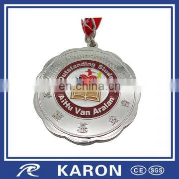 China masonic custom made metal medallion with ribbon
