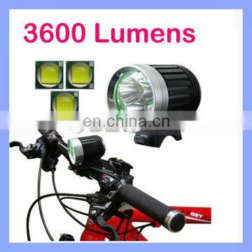 3600LM 3 Cree XM-L T6 LED Headlight Wholesale Bicycle Lights