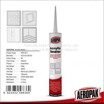 Aeropak Construction Grade Waterproof Silicone Acrylic Adhesive Sealant