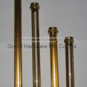 NPT thread 3/4 inch brass oil level gauges with quartz glass tube