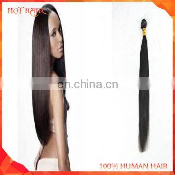 Wholesale 100 percent brazilian pure handmade virgin human straight hair extension,color customized