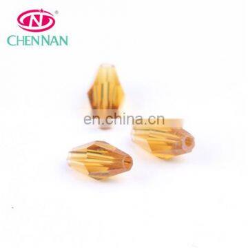 Pujiang Wholesale High Grade Artificial Crystal Transparent Bicone Beads With High Quality Orange 3*6 mm Beads for Jewelry photo-2