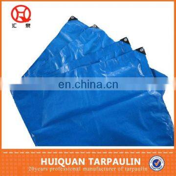 LOW PRICE DOUBLE BULE THICK PE PLASTIC TARPAULIN SHEET