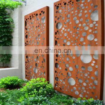 metal artwork Perforated corten steel screen