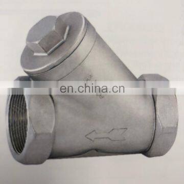 Stainless Steel Y Type Strainer for Water with Threaded End