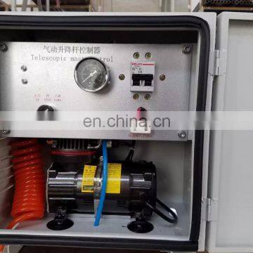 120km/hr Windspeed 15 Meter Payload 250-300kg Telecommunication Pneumatic Air Pump Mast