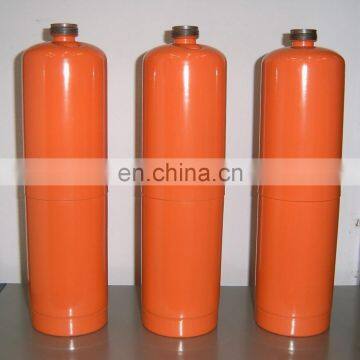 One-time empty cylinders for various low pressure gases such as R134A R410A R404A mapp