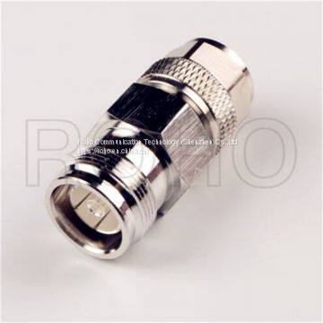 Straight RF Coaxial 4.3/10 Jack Female to N Plug Male Connector Adapter for Cable