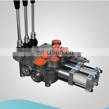 3 spool hydraulic monoblock electric solenoid control valve for tractor use / control valve parts3 spool hydraulic monoblock