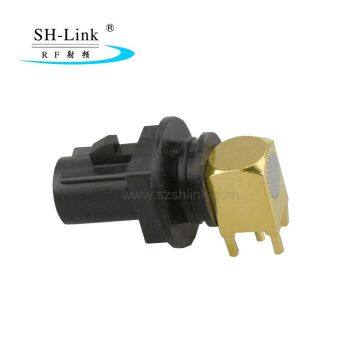 waterproof Fakra SMB Plug PCB mount right angle Male RF Car connector