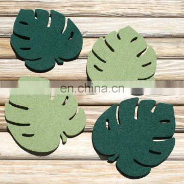 Hot Selling Cute Polyester Felt Coaster With Cork Bottom photo-4