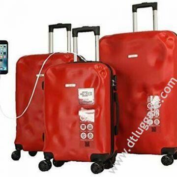 new design High Quality PC Trolley Travel Hardcase luggage siutcase