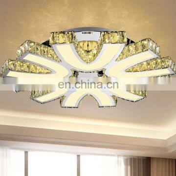 LED Crystal Flush Mounted Lamp Crystal Chandeliers Ceiling Light