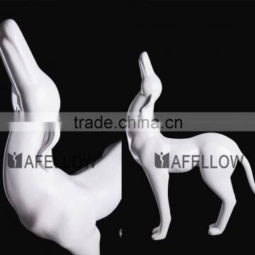 hot sale fiberglass mannequin window display dog mannequin