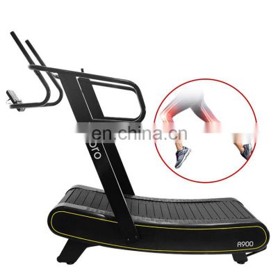 self-powered high quality fitness non-motorized running machine  gym multi station  equipment Curved treadmill & air runner