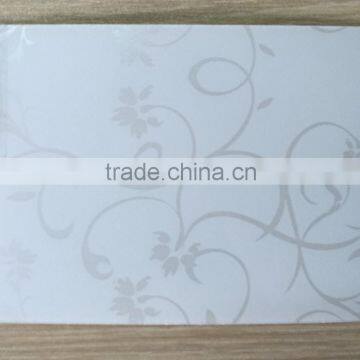 White pvc sheet on plywood furniture material