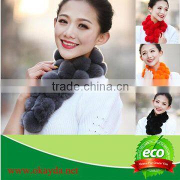 Chinese Factory rex rabbit skin scarf