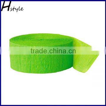 Lime Green Crepe Paper Streamer Party Decoration SD001