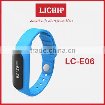 Text Message/Tracking Motion/music Play/Fine Phon/sleeping Monitor/Touch Screen E06 Smart Bracelet photo-3