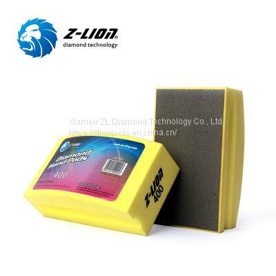 Z-LION Patented Arc Shape Diamond Electroplated Hand Pads for Glass Car Mirrors Grinding ZL-37CA photo-4