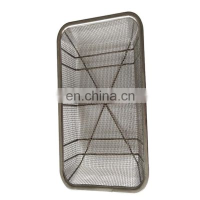 stainless steel wire mesh washing basket/metal basket strainer