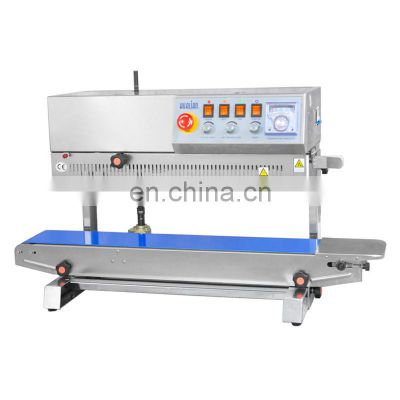 FRBM-810II Hualian Ink Coder Printer Vertical Continuous Plastic Bag Heat Band Sealer Packing Sealing Machine