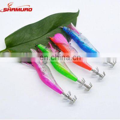 2.5# LED Squid Jig Lure Electronic Shrimp Luminous 9.6cm 13g Hard Bait Fishing Lures