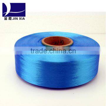 100% polyester dope dyed virgin POY filament yarn for knitting customized