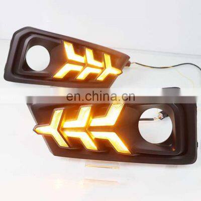 daytimre runing light  front bumper  lights LED  fog lamp for Honda Amze 2018 2019 Dynamic Sequential Turn Signal