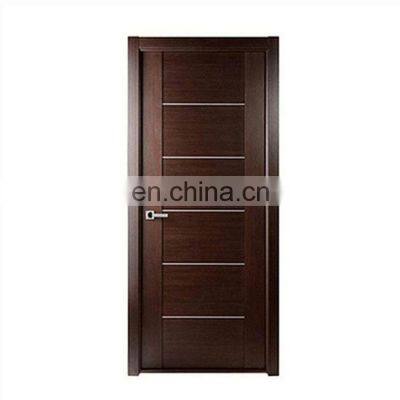 modern interior wooden prehung door design decorative bedroom doors with walnut solid core slab flush apartment doors