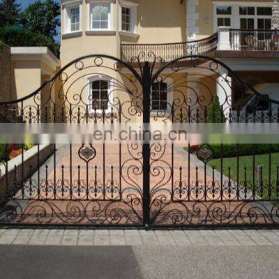 Fancy wrought iron sliding decorative gates prices