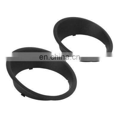 Black Bright circle of head lamp for jeep wrangler jk