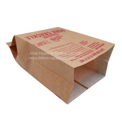 Brown Kraft Greaseproof Paper Pork Crackle Bag