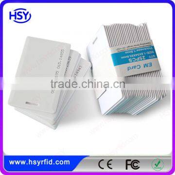 RFID card passive id thick white card