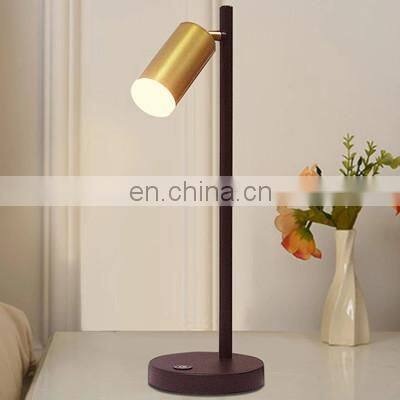 Touch Dimmable LED Desk Light Gold Bedroom Decoration Bedside Home Office LED Table Lighting photo-2