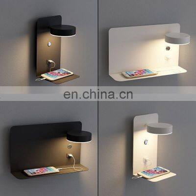 Home Lighting Wall European Wall Sconce Light For Home USB Black Aisle Wall Lamp Fixture