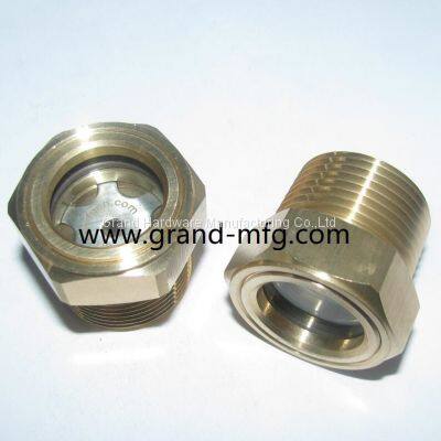 GM-HDN38 Dome Brass Oil Sight Glass Used for Compressor,roots Blower,speed Reducers,pump photo-3