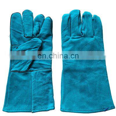 4SAFETY Split Leather Palm Safety Welding Long Gloves photo-2
