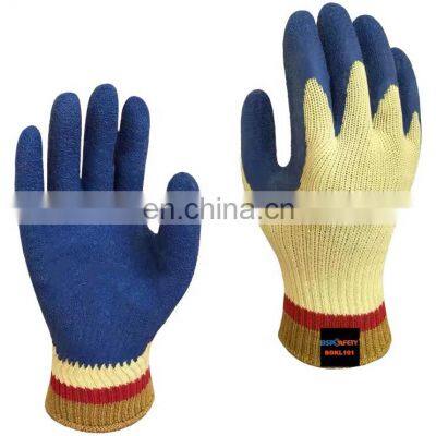 Aramid Lining Cow Split Leather Palm Anti Cut Resistant Work Gloves photo-4